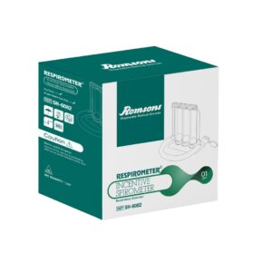 Romsons Respirometer Incentive Spirometer | Deep Breathing and Lung Exerciser | 1- Unit