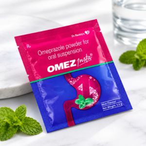 OMEZ Insta Omeprazole Powder for Oral Suspension 20 mg, Mint Flavour
